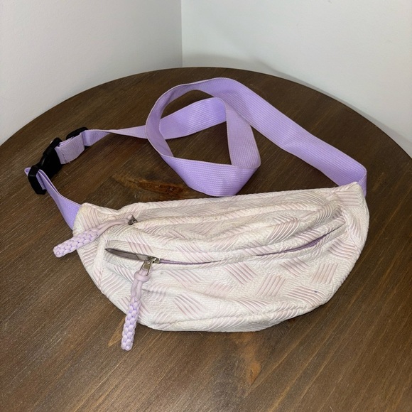 Cream and Lavender Fanny Pack - Picture 1 of 2